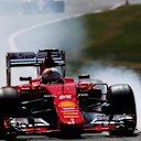 Sebastian Vettel (GER) Ferrari SF15-T locks up at Formula One World Championship, Rd9, British Grand Prix, Practice, Silverstone, England, Friday 3 July 2015. © Sutton Motorsport Images