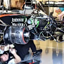 McLaren MP4-30 in the garage at Formula One World Championship, Rd9, British Grand Prix, Practice, Silverstone, England, Friday 3 July 2015. © Sutton Motorsport Images