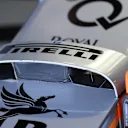 Force India VJM08 nose detail at Formula One World Championship, Rd9, British Grand Prix, Practice, Silverstone, England, Friday 3 July 2015. © Sutton Motorsport Images