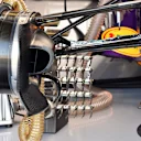 Red Bull Racing RB11 front wheel hub and aero sensor at Formula One World Championship, Rd9, British Grand Prix, Practice, Silverstone, England, Friday 3 July 2015. © Sutton Motorsport Images