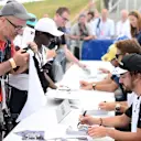 Fernando Alonso (ESP) McLaren at the drivers autograph session at Formula One World Championship, Rd9, British Grand Prix, Qualifying, Silverstone, England, Saturday 4 July 2015. © Sutton Motorsport Images