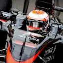Jenson Button (GBR) McLaren MP4-30 at Formula One World Championship, Rd9, British Grand Prix, Qualifying, Silverstone, England, Saturday 4 July 2015. © Sutton Motorsport Images