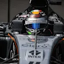 Sergio Perez (MEX) Force India VJM08 at Formula One World Championship, Rd9, British Grand Prix, Qualifying, Silverstone, England, Saturday 4 July 2015. © Sutton Motorsport Images