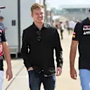 Max Verstappen (NDL) Scuderia Toro Rosso and Carlos Sainz (ESP) Scuderia Toro Rosso at Formula One World Championship, Rd9, British Grand Prix, Qualifying, Silverstone, England, Saturday 4 July 2015. © Sutton Motorsport Images