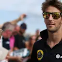 Romain Grosjean (FRA) Lotus F1 at the drivers autograph session at Formula One World Championship, Rd9, British Grand Prix, Qualifying, Silverstone, England, Saturday 4 July 2015. © Sutton Motorsport Images