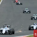 Williams led the British Grand Prix for the first time since 2002. © Sutton Motorsport Images