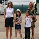 Geri Halliwell (GBR) and her daughter Bluebell with Emma Bunton (GBR) and son at Formula One World Championship, Rd9, British Grand Prix, Race, Silverstone, England, Sunday 5 July 2015. © Sutton Motorsport Images