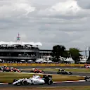 Felipe Massa (BRA) Williams FW37 leads at the start of the race at Formula One World Championship, Rd9, British Grand Prix, Race, Silverstone, England, Sunday 5 July 2015. © Sutton Motorsport Images