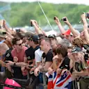 Fans at Formula One World Championship, Rd9, British Grand Prix, Preparations, Silverstone, England, Thursday 2 July 2015. © Sutton Motorsport Images