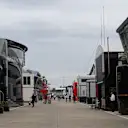 Paddock at Formula One World Championship, Rd9, British Grand Prix, Preparations, Silverstone, England, Thursday 2 July 2015. © Sutton Motorsport Images