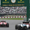 Felipe Massa (BRA) Williams FW37 and Kimi Raikkonen (FIN) Ferrari SF15-T at Formula One World Championship, Rd7, Canadian Grand Prix, Practice, Montreal, Canada, Friday 5 June 2015. © Sutton Motorsport Images