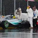 Lewis Hamilton (GBR) Mercedes AMG F1 W06 crashes in FP2 at Turn 10 at Formula One World Championship, Rd7, Canadian Grand Prix, Practice, Montreal, Canada, Friday 5 June 2015. © Sutton Motorsport Images