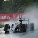 Lewis Hamilton (GBR) Mercedes AMG F1 W06 in the wet conditions on intermediate tyres at Formula One World Championship, Rd7, Canadian Grand Prix, Practice, Montreal, Canada, Friday 5 June 2015. © Sutton Motorsport Images