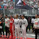 Drivers observe national anthem on the grid at Formula One World Championship, Rd7, Canadian Grand Prix, Race, Montreal, Canada, Sunday 7 June 2015. © Sutton Motorsport Images