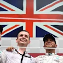 (L to R): Nico Rosberg (GER) Mercedes AMG F1, Lewis Hamilton (GBR) Mercedes AMG F1 and Valtteri Bottas (FIN) Williams celebrate on the Podium at Formula One World Championship, Rd7, Canadian Grand Prix, Race, Montreal, Canada, Sunday 7 June 2015. © Sutton Motorsport Images