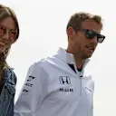 Jenson Button (GBR) McLaren with his wife Jessica Michibata (JPN) at Formula One World Championship, Rd7, Canadian Grand Prix, Race, Montreal, Canada, Sunday 7 June 2015. © Sutton Motorsport Images