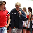 Roberto Merhi (ESP) Marussia and Marcus Ericsson (SWE) Sauber on the drivers parade at Formula One World Championship, Rd7, Canadian Grand Prix, Race, Montreal, Canada, Sunday 7 June 2015. © Sutton Motorsport Images