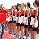 Will Stevens (GBR) Marussia on the drivers parade at Formula One World Championship, Rd7, Canadian Grand Prix, Race, Montreal, Canada, Sunday 7 June 2015. © Sutton Motorsport Images