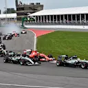 Lewis Hamilton (GBR) Mercedes AMG F1 W06 leads at the start of the race at Formula One World Championship, Rd7, Canadian Grand Prix, Race, Montreal, Canada, Sunday 7 June 2015. © Sutton Motorsport Images