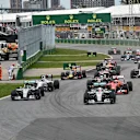 Lewis Hamilton (GBR) Mercedes AMG F1 W06 leads at the start of the race at Formula One World Championship, Rd7, Canadian Grand Prix, Race, Montreal, Canada, Sunday 7 June 2015. © Sutton Motorsport Images