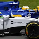 Felipe Massa (BRA) Williams FW37 and Marcus Ericsson (SWE) Sauber C34 battle at Formula One World Championship, Rd7, Canadian Grand Prix, Race, Montreal, Canada, Sunday 7 June 2015. © Sutton Motorsport Images