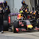 Daniil Kvyat (RUS) Red Bull Racing RB11 pit stop at Formula One World Championship, Rd7, Canadian Grand Prix, Race, Montreal, Canada, Sunday 7 June 2015. © Sutton Motorsport Images