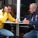 Cyril Abiteboul (FRA) Renault Sport and Dr Helmut Marko (AUT) Red Bull Motorsport Consultant at Formula One World Championship, Rd7, Canadian Grand Prix, Race, Montreal, Canada, Sunday 7 June 2015. © Sutton Motorsport Images