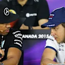 Lewis Hamilton (GBR) Mercedes AMG F1 and Felipe Massa (BRA) Williamsat the Press Confernece at Formula One World Championship, Rd7, Canadian Grand Prix, Preparations, Montreal, Canada, Thursday 4 June 2015. © Sutton Motorsport Images