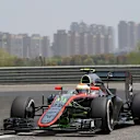 Jenson Button (GBR) McLaren MP4-30 with aero paint at Formula One World Championship, Rd3, Chinese Grand Prix, Practice, Shanghai, China, Friday 10 April 2015. © Sutton Motorsport Images