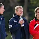 Raffaele Marciello (ITA) Sauber Test and Reserve Driver, Marcus Ericsson (SWE) Sauber and Roberto Merhi (ESP) Marussia © Sutton Motorsport Images