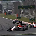 Roberto Merhi (ESP) leads team mate Will Stevens (GBR) Marussia at Formula One World Championship, Rd3, Chinese Grand Prix, Race, Shanghai, China, Sunday 12 April 2015. © Sutton Motorsport Images