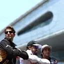 Romain Grosjean (FRA) Lotus F1 at the drivers parade at Formula One World Championship, Rd3, Chinese Grand Prix, Race, Shanghai, China, Sunday 12 April 2015. © Sutton Motorsport Images