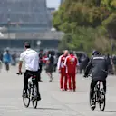 Lewis Hamilton (GBR) Mercedes AMG F1 on the bike at Formula One World Championship, Rd3, Chinese Grand Prix, Race, Shanghai, China, Sunday 12 April 2015. © Sutton Motorsport Images