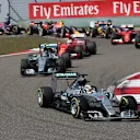 Lewis Hamilton (GBR) Mercedes AMG F1 W06 leads at the start of the race at the start of the race at Formula One World Championship, Rd3, Chinese Grand Prix, Race, Shanghai, China, Sunday 12 April 2015. © Sutton Motorsport Images