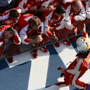 Sebastian Vettel (GER) Ferrari celebrates in parc ferme at Formula One World Championship, Rd3, Chinese Grand Prix, Race, Shanghai, China, Sunday 12 April 2015. © Sutton Motorsport Images