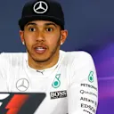 Lewis Hamilton (GBR) Mercedes AMG F1 in the Press Conference at Formula One World Championship, Rd3, Chinese Grand Prix, Race, Shanghai, China, Sunday 12 April 2015. © Sutton Motorsport Images