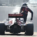 Max Verstappen (NDL) Scuderia Toro Rosso STR10 climbs out of his stricken car after blowing his engine on Lap 52 at Formula One World Championship, Rd3, Chinese Grand Prix, Race, Shanghai, China, Sunday 12 April 2015. © Sutton Motorsport Images