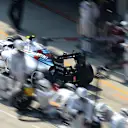 Valtteri Bottas (FIN) Williams FW37 pit stop at Formula One World Championship, Rd3, Chinese Grand Prix, Race, Shanghai, China, Sunday 12 April 2015. © Sutton Motorsport Images