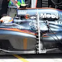 Jenson Button (GBR) McLaren MP4-30 with aero sensor at Formula One World Championship, Rd10, Hungarian Grand Prix, Practice, Hungaroring, Hungary, Friday 24 July 2015. © Sutton Motorsport Images