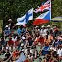 Fans and flags at Formula One World Championship, Rd10, Hungarian Grand Prix, Qualifying, Hungaroring, Hungary, Saturday 25 July 2015. © Sutton Motorsport Images