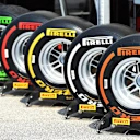 Pirelli tyre compounds 2015 at Formula One World Championship, Rd10, Hungarian Grand Prix, Qualifying, Hungaroring, Hungary, Saturday 25 July 2015. © Sutton Motorsport Images