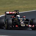 Romain Grosjean (FRA) Lotus E23 Hybrid locks up at Formula One World Championship, Rd10, Hungarian Grand Prix, Qualifying, Hungaroring, Hungary, Saturday 25 July 2015. © Sutton Motorsport Images