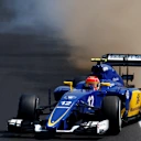Felipe Nasr (BRA) Sauber C34 kicks up the dirt at Formula One World Championship, Rd10, Hungarian Grand Prix, Qualifying, Hungaroring, Hungary, Saturday 25 July 2015. © Sutton Motorsport Images