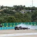 Sergio Perez (MEX) Force India VJM08 spins at Formula One World Championship, Rd10, Hungarian Grand Prix, Race, Hungaroring, Hungary, Sunday 26 July 2015. © Sutton Motorsport Images