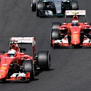 Sebastian Vettel (GER) Ferrari SF15-T leads Kimi Raikkonen (FIN) Ferrari SF15-T at Formula One World Championship, Rd10, Hungarian Grand Prix, Race, Hungaroring, Hungary, Sunday 26 July 2015. © Sutton Motorsport Images