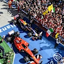 Daniil Kvyat (RUS) Red Bull Racing RB11 celebrates on the podium at Formula One World Championship, Rd10, Hungarian Grand Prix, Race, Hungaroring, Hungary, Sunday 26 July 2015. © Sutton Motorsport Images