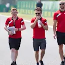 Will Stevens (GBR) Marussia walks the track at Formula One World Championship, Rd10, Hungarian Grand Prix, Preparations, Hungaroring, Hungary, Thursday 23 July 2015. © Sutton Motorsport Images