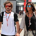Fernando Alonso (ESP) McLaren and his girlfriend Lara Alvarez (ESP) at Formula One World Championship, Rd10, Hungarian Grand Prix, Preparations, Hungaroring, Hungary, Thursday 23 July 2015. © Sutton Motorsport Images