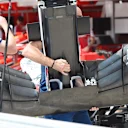Williams mechanic with Williams FW37 front wing at Formula One World Championship, Rd10, Hungarian Grand Prix, Preparations, Hungaroring, Hungary, Thursday 23 July 2015. © Sutton Motorsport Images
