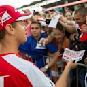 Sebastian Vettel (GER) Ferrari signs autographs for the fans at Formula One World Championship, Rd10, Hungarian Grand Prix, Preparations, Hungaroring, Hungary, Thursday 23 July 2015. © Sutton Motorsport Images